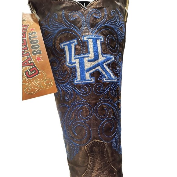University of Kentucky‎ Wildcats Cowgirl Boots, Woman's Size 7 NWT Embroidered - Picture 4 of 12